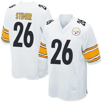 Youth Nike Pittsburgh Steelers Donovan Stiner White Jersey - Game