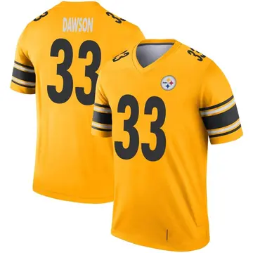 Youth Nike Pittsburgh Steelers Duke Dawson Gold Inverted Jersey - Legend