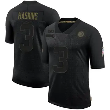 Youth Nike Pittsburgh Steelers Dwayne Haskins Black 2020 Salute To Service Jersey - Limited