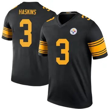 Youth Nike Pittsburgh Steelers Dwayne Haskins Black Color Rush Jersey - Legend