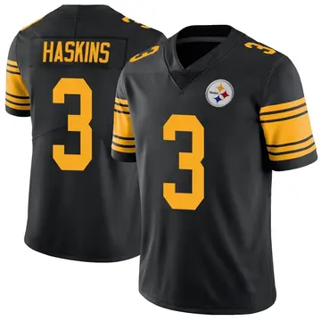 Youth Nike Pittsburgh Steelers Dwayne Haskins Black Color Rush Jersey - Limited