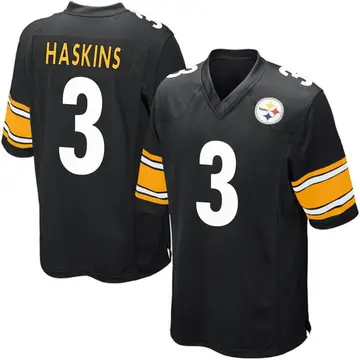 Youth Nike Pittsburgh Steelers Dwayne Haskins Black Team Color Jersey - Game