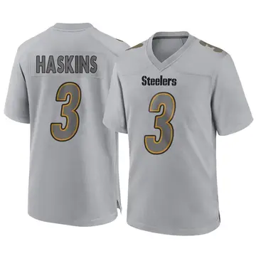 Youth Nike Pittsburgh Steelers Dwayne Haskins Gray Atmosphere Fashion Jersey - Game