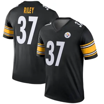 Youth Nike Pittsburgh Steelers Elijah Riley Black Jersey - Legend