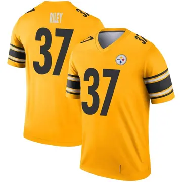 Youth Nike Pittsburgh Steelers Elijah Riley Gold Inverted Jersey - Legend