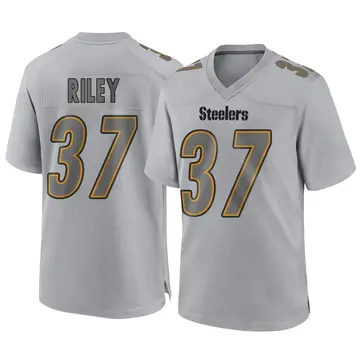 Youth Nike Pittsburgh Steelers Elijah Riley Gray Atmosphere Fashion Jersey - Game