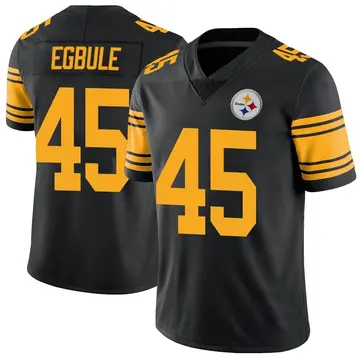 Youth Nike Pittsburgh Steelers Emeke Egbule Black Color Rush Jersey - Limited