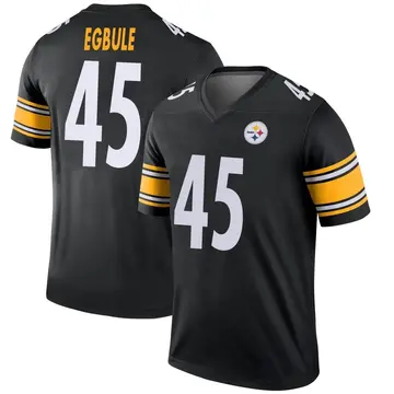 Youth Nike Pittsburgh Steelers Emeke Egbule Black Jersey - Legend