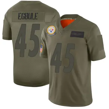 Youth Nike Pittsburgh Steelers Emeke Egbule Camo 2019 Salute to Service Jersey - Limited