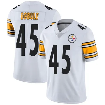 Youth Nike Pittsburgh Steelers Emeke Egbule White Vapor Untouchable Jersey - Limited