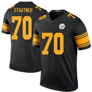 Youth Nike Pittsburgh Steelers Ernie Stautner Black Color Rush Jersey - Legend