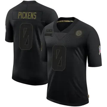 Youth Nike Pittsburgh Steelers George Pickens Black 2020 Salute To Service Jersey - Limited