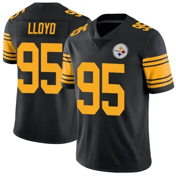 Youth Nike Pittsburgh Steelers Greg Lloyd Black Color Rush Jersey - Limited