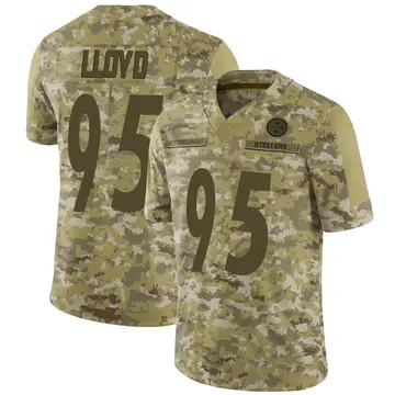 Youth Nike Pittsburgh Steelers Greg Lloyd Camo 2018 Salute to Service Jersey - Limited