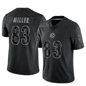 Youth Nike Pittsburgh Steelers Heath Miller Black Reflective Jersey - Limited