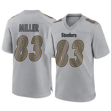 Youth Nike Pittsburgh Steelers Heath Miller Gray Atmosphere Fashion Jersey - Game