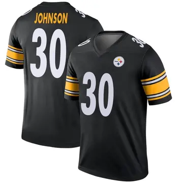 Youth Nike Pittsburgh Steelers Isaiah Johnson Black Jersey - Legend