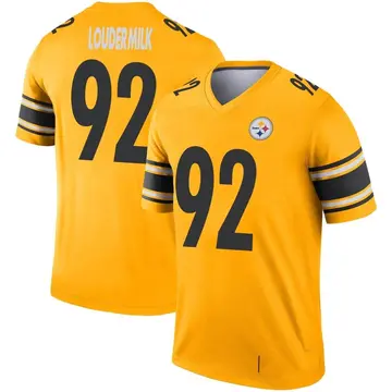 Youth Nike Pittsburgh Steelers Isaiahh Loudermilk Gold Inverted Jersey - Legend