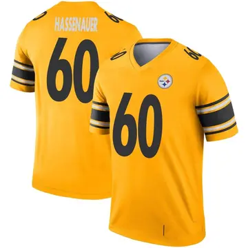 Youth Nike Pittsburgh Steelers J.C. Hassenauer Gold Inverted Jersey - Legend