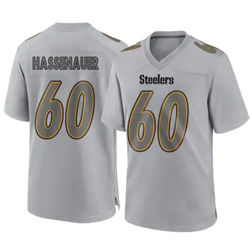 Youth Nike Pittsburgh Steelers J.C. Hassenauer Gray Atmosphere Fashion Jersey - Game