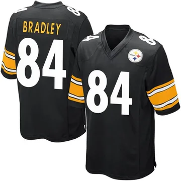 Youth Nike Pittsburgh Steelers Ja'Marcus Bradley Black Team Color Jersey - Game