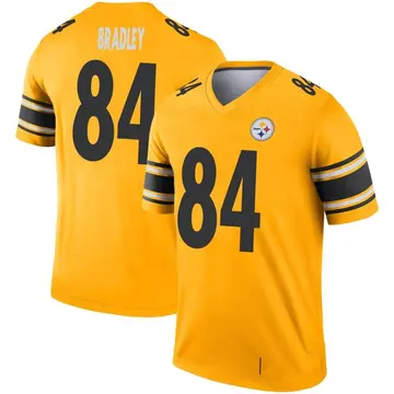 Youth Nike Pittsburgh Steelers Ja'Marcus Bradley Gold Inverted Jersey - Legend