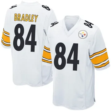 Youth Nike Pittsburgh Steelers Ja'Marcus Bradley White Jersey - Game