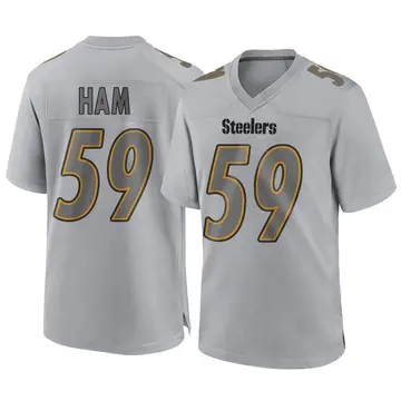 Youth Nike Pittsburgh Steelers Jack Ham Gray Atmosphere Fashion Jersey - Game
