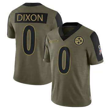 Youth Nike Pittsburgh Steelers Jake Dixon Olive 2021 Salute To Service Jersey - Limited