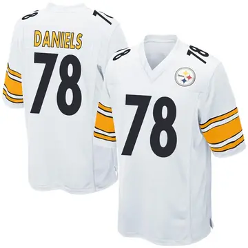Youth Nike Pittsburgh Steelers James Daniels White Jersey - Game