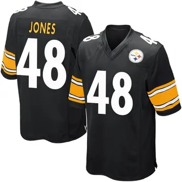 Youth Nike Pittsburgh Steelers Jamir Jones Black Team Color Jersey - Game