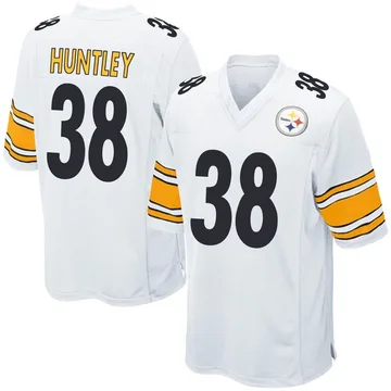 Youth Nike Pittsburgh Steelers Jason Huntley White Jersey - Game