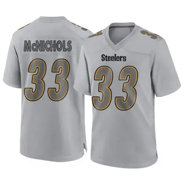 Youth Nike Pittsburgh Steelers Jeremy McNichols Gray Atmosphere Fashion Jersey - Game