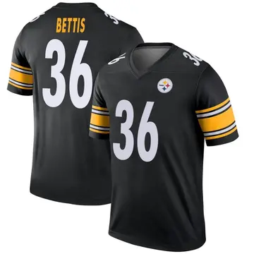 Youth Nike Pittsburgh Steelers Jerome Bettis Black Jersey - Legend