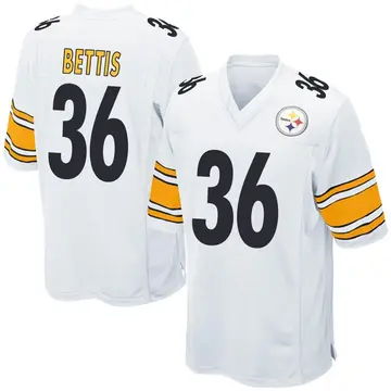 Youth Nike Pittsburgh Steelers Jerome Bettis White Jersey - Game