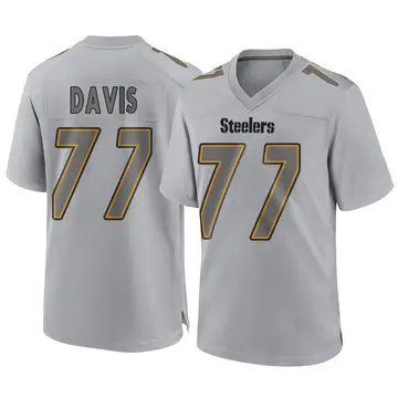 Youth Nike Pittsburgh Steelers Jesse Davis Gray Atmosphere Fashion Jersey - Game