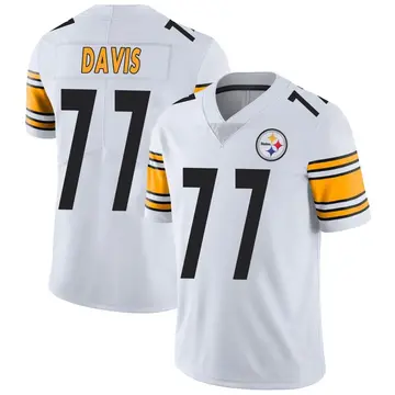 Youth Nike Pittsburgh Steelers Jesse Davis White Vapor Untouchable Jersey - Limited