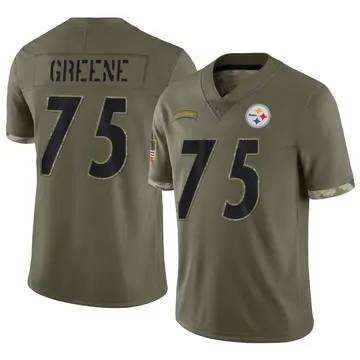 Youth Nike Pittsburgh Steelers Joe Greene Olive 2022 Salute To Service Jersey - Limited