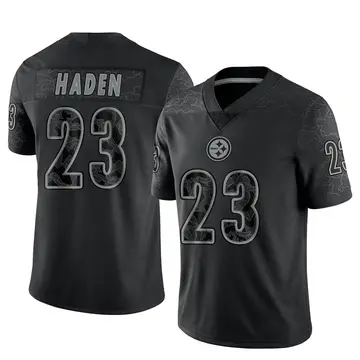 Youth Nike Pittsburgh Steelers Joe Haden Black Reflective Jersey - Limited