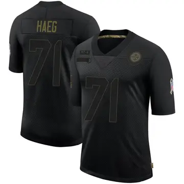 Youth Nike Pittsburgh Steelers Joe Haeg Black 2020 Salute To Service Jersey - Limited