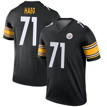 Youth Nike Pittsburgh Steelers Joe Haeg Black Jersey - Legend