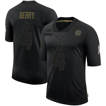 Youth Nike Pittsburgh Steelers Jordan Berry Black 2020 Salute To Service Jersey - Limited