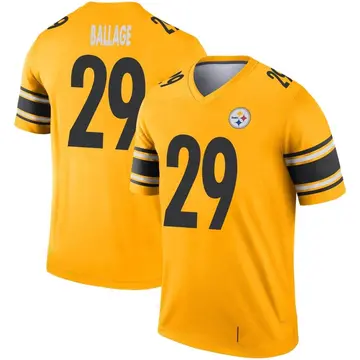 Youth Nike Pittsburgh Steelers Kalen Ballage Gold Inverted Jersey - Legend