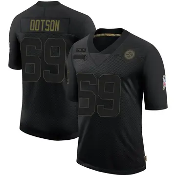 Youth Nike Pittsburgh Steelers Kevin Dotson Black 2020 Salute To Service Jersey - Limited