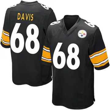 Youth Nike Pittsburgh Steelers Khalil Davis Black Team Color Jersey - Game