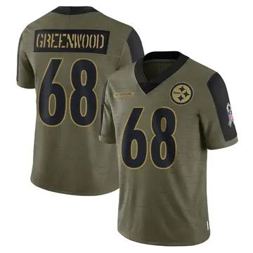 Youth Nike Pittsburgh Steelers L.C. Greenwood Olive 2021 Salute To Service Jersey - Limited