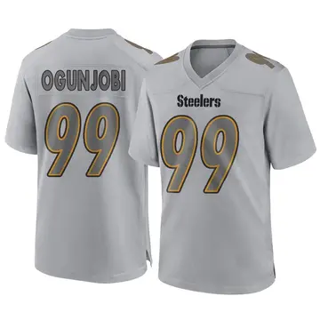 Youth Nike Pittsburgh Steelers Larry Ogunjobi Gray Atmosphere Fashion Jersey - Game