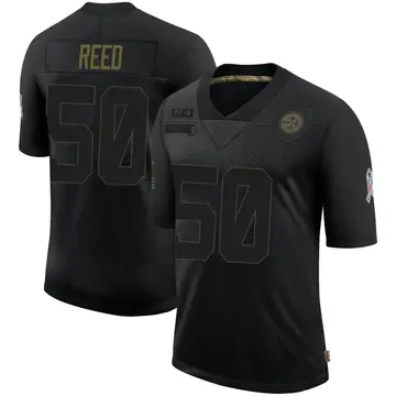Youth Nike Pittsburgh Steelers Malik Reed Black 2020 Salute To Service Jersey - Limited