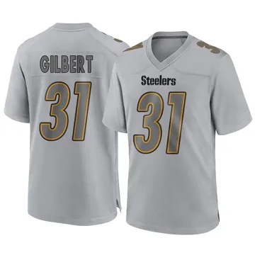 Youth Nike Pittsburgh Steelers Mark Gilbert Gray Atmosphere Fashion Jersey - Game