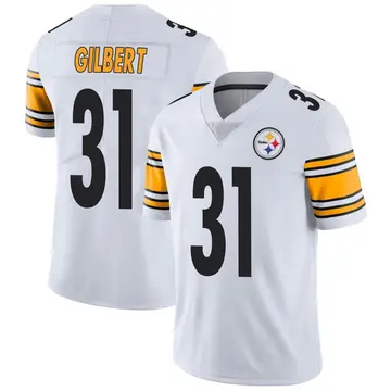 Youth Nike Pittsburgh Steelers Mark Gilbert White Vapor Untouchable Jersey - Limited